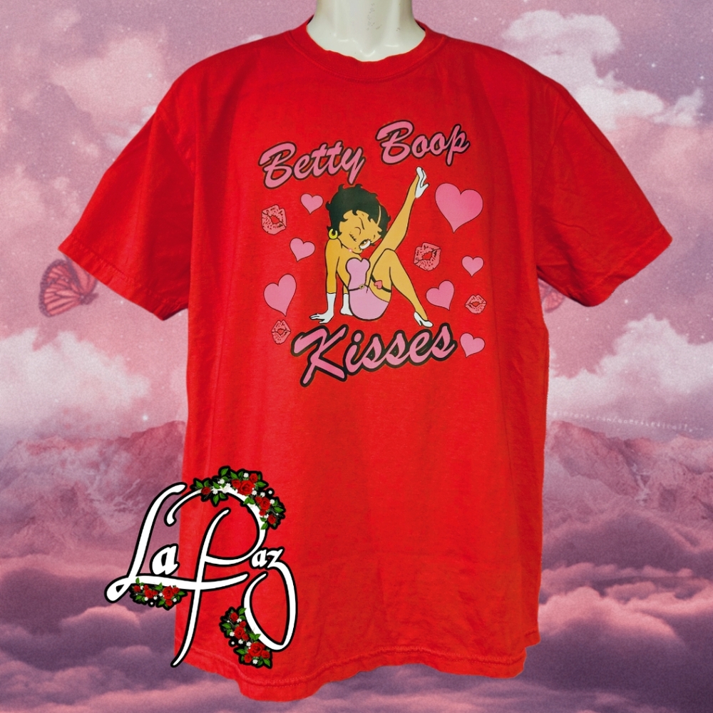 Cute betty boop Valentine red tshirt